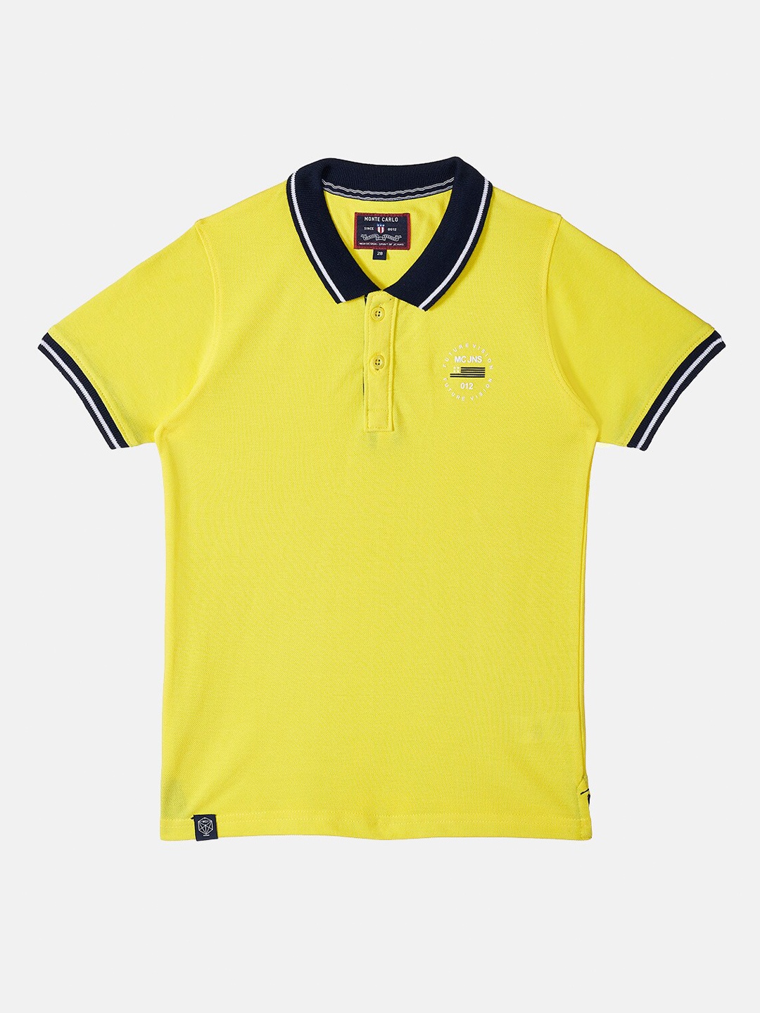 

Monte Carlo Boys Yellow Polo Collar T-shirt