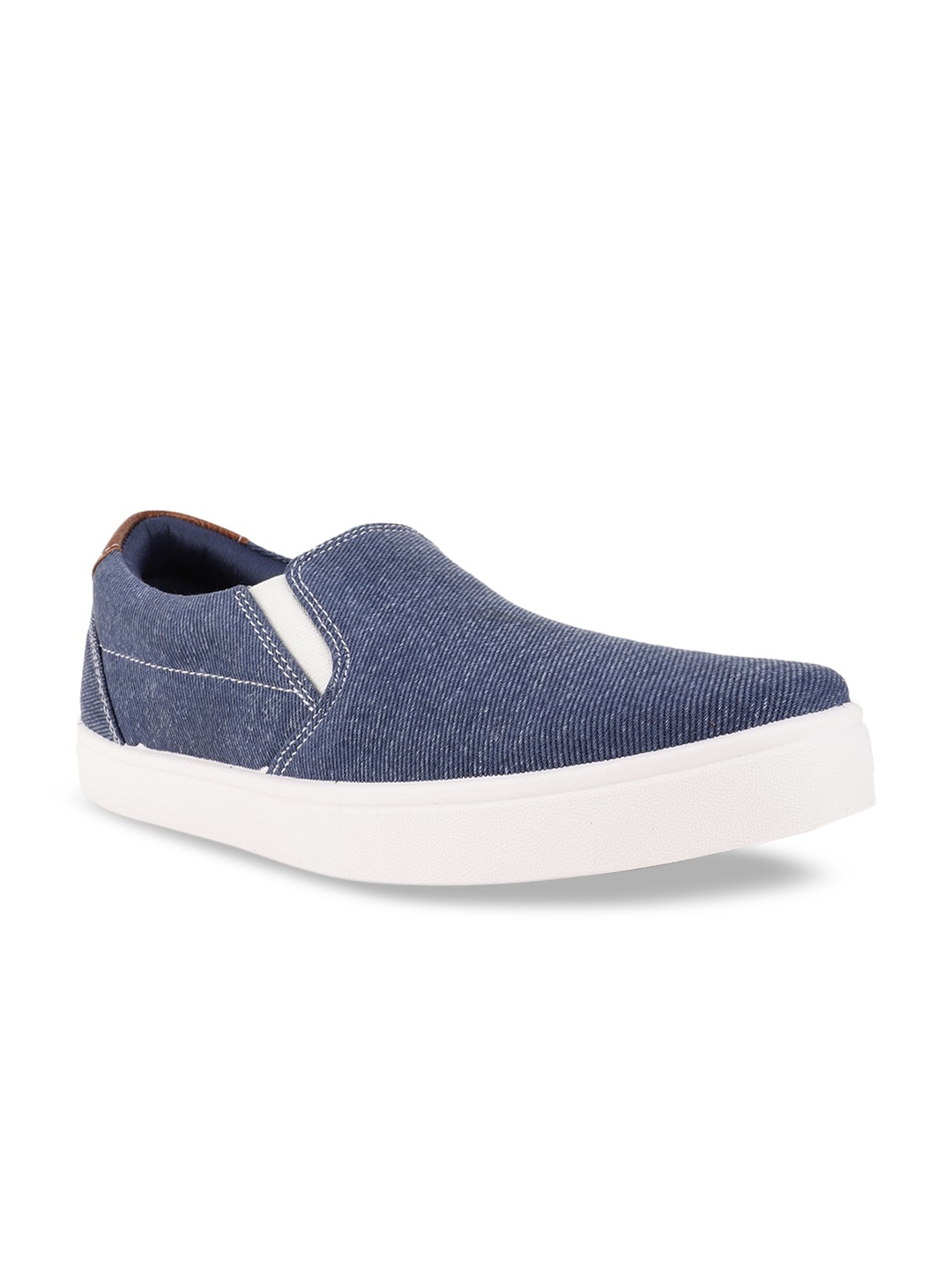 

Bata Men Blue Slip-On Sneakers