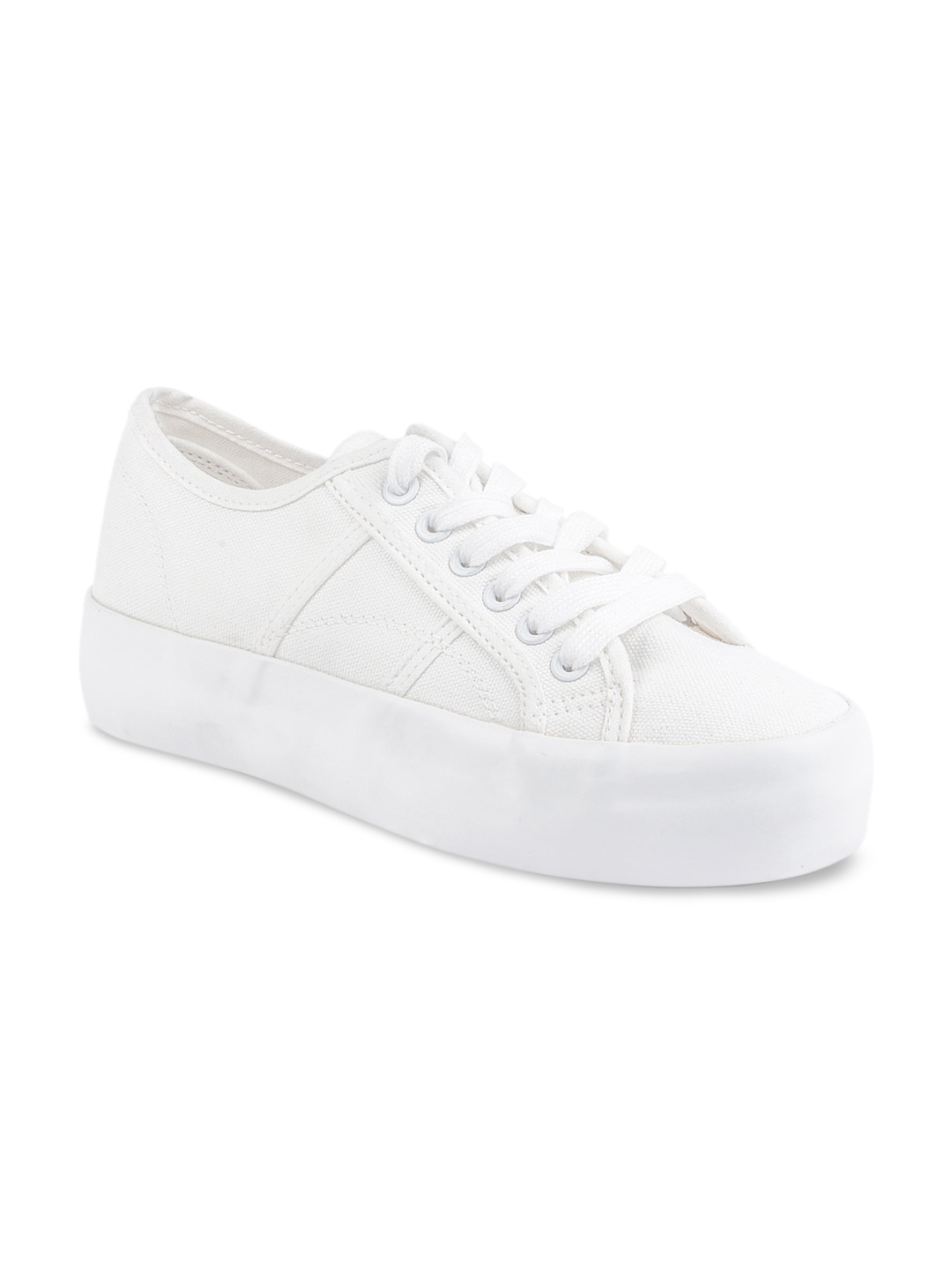 

London Rag Women White Perforations Sneakers