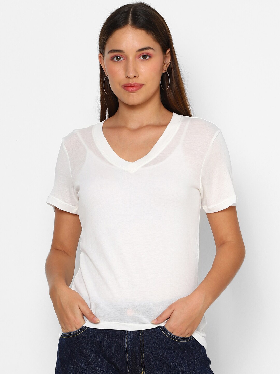 

FOREVER 21 White Regular Top