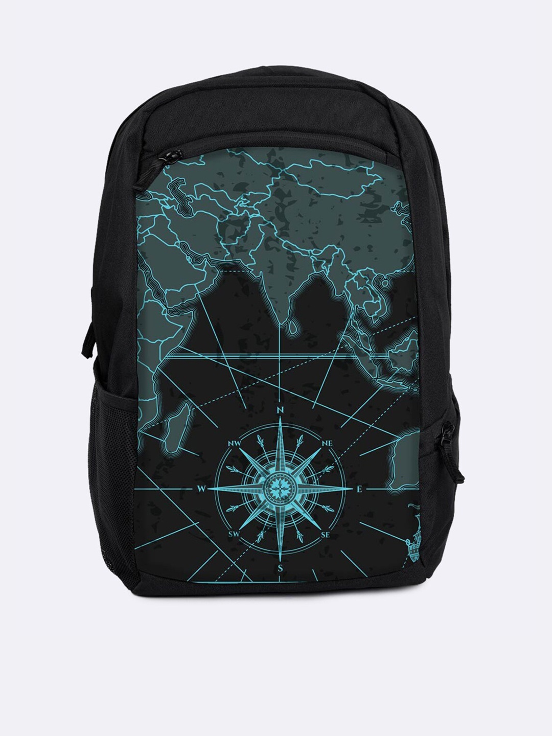 

Bewakoof Unisex Black & Blue Printed Laptop Bag
