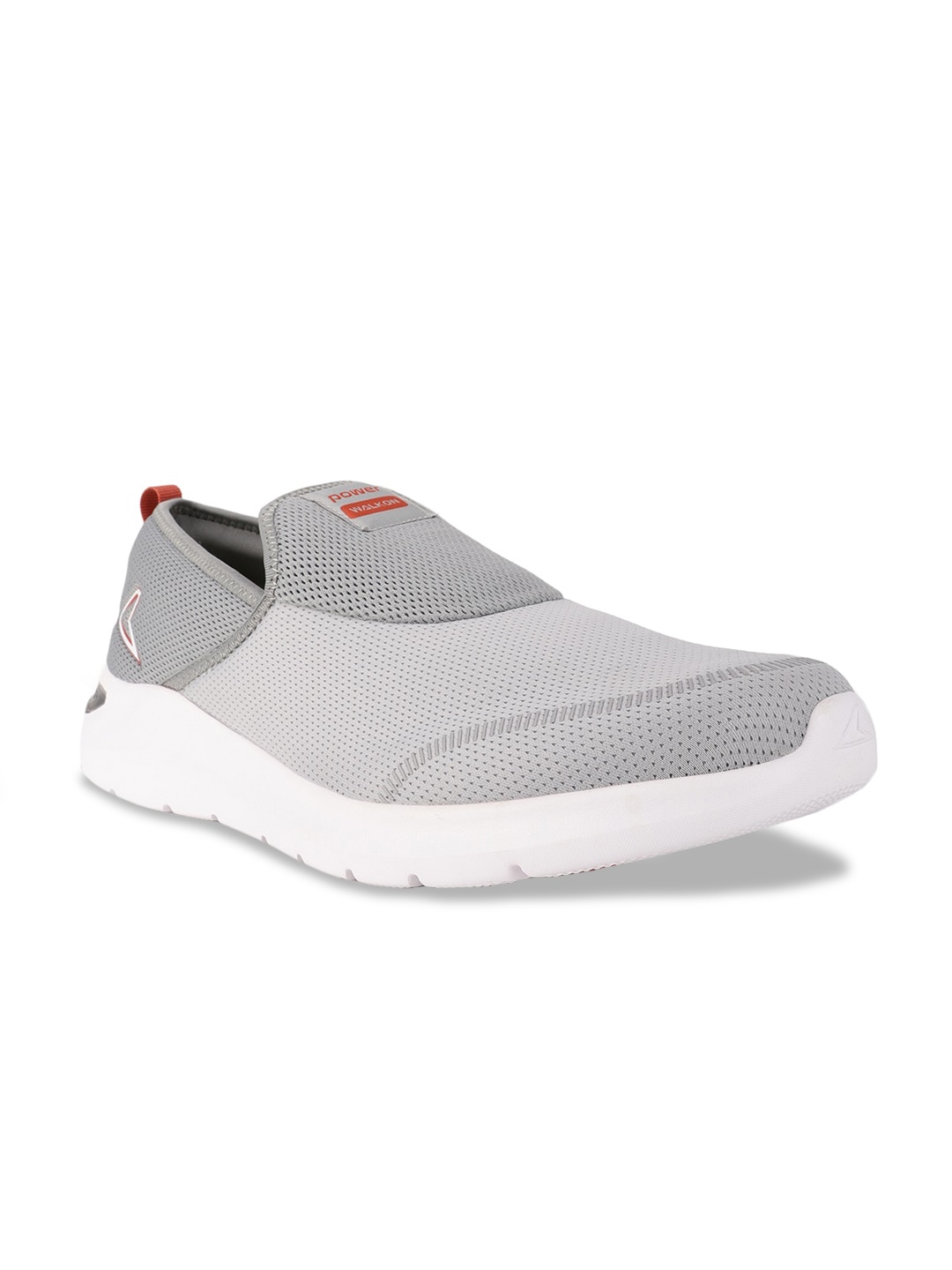 

Power Men Grey Woven Design Slip-On Sneakers