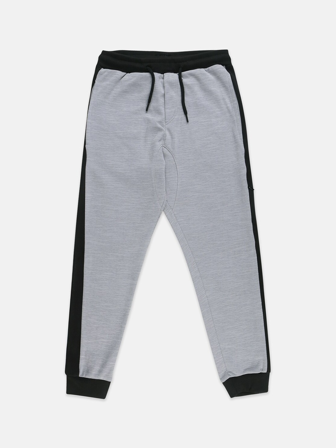 Instafab Boys Grey Solid Joggers