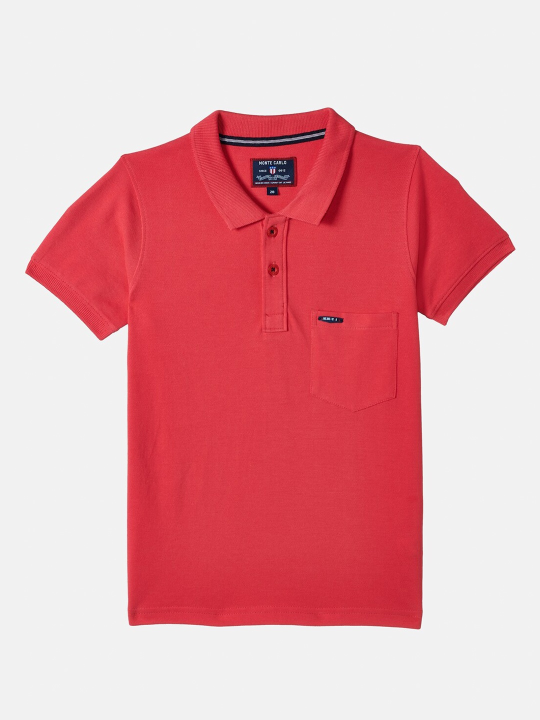 

Monte Carlo Boys Coral Pink Polo Collar T-shirt