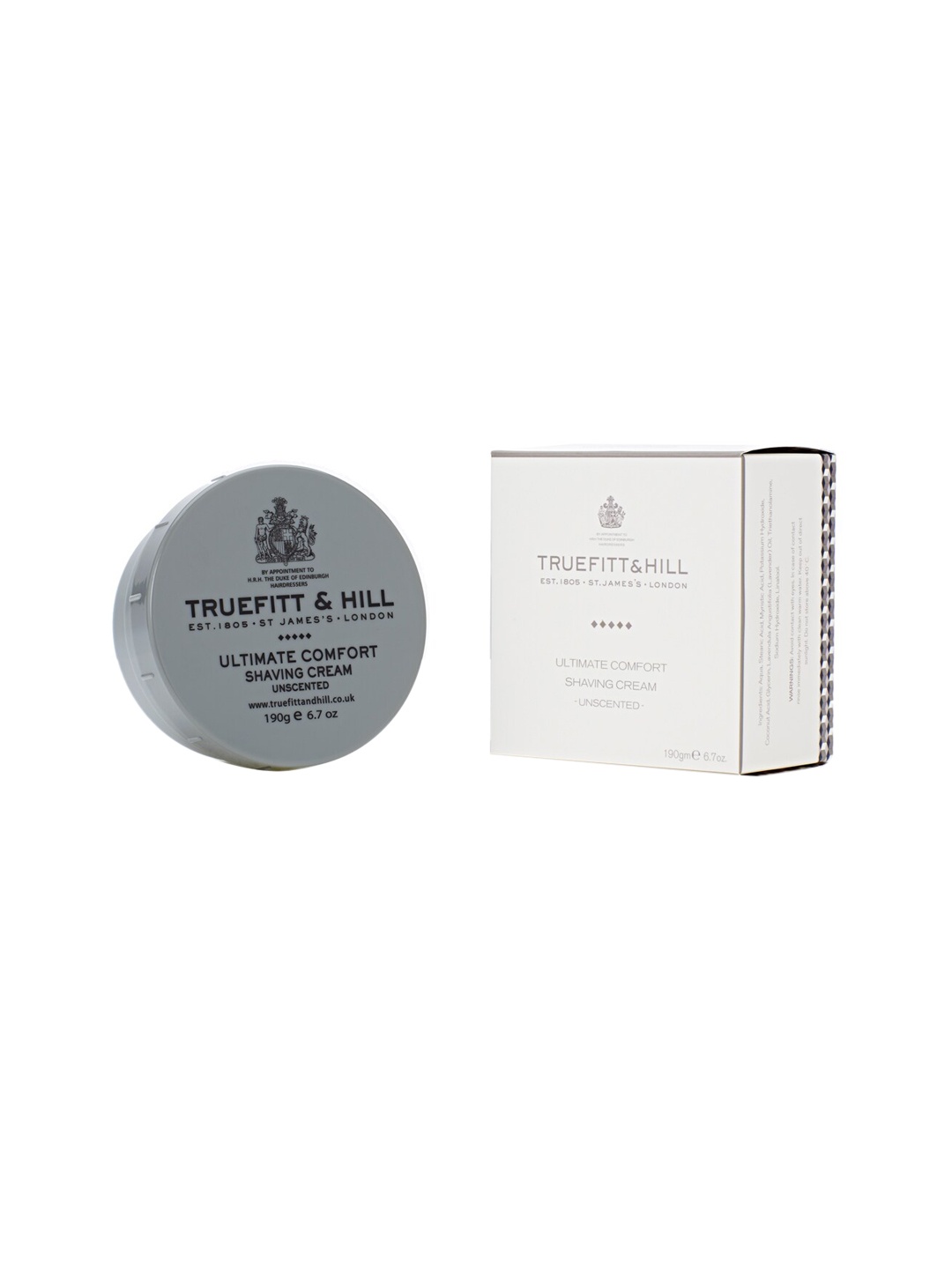 

TRUEFITT & HILL Ultimate Comfort Shaving Cream - 190 g, Grey