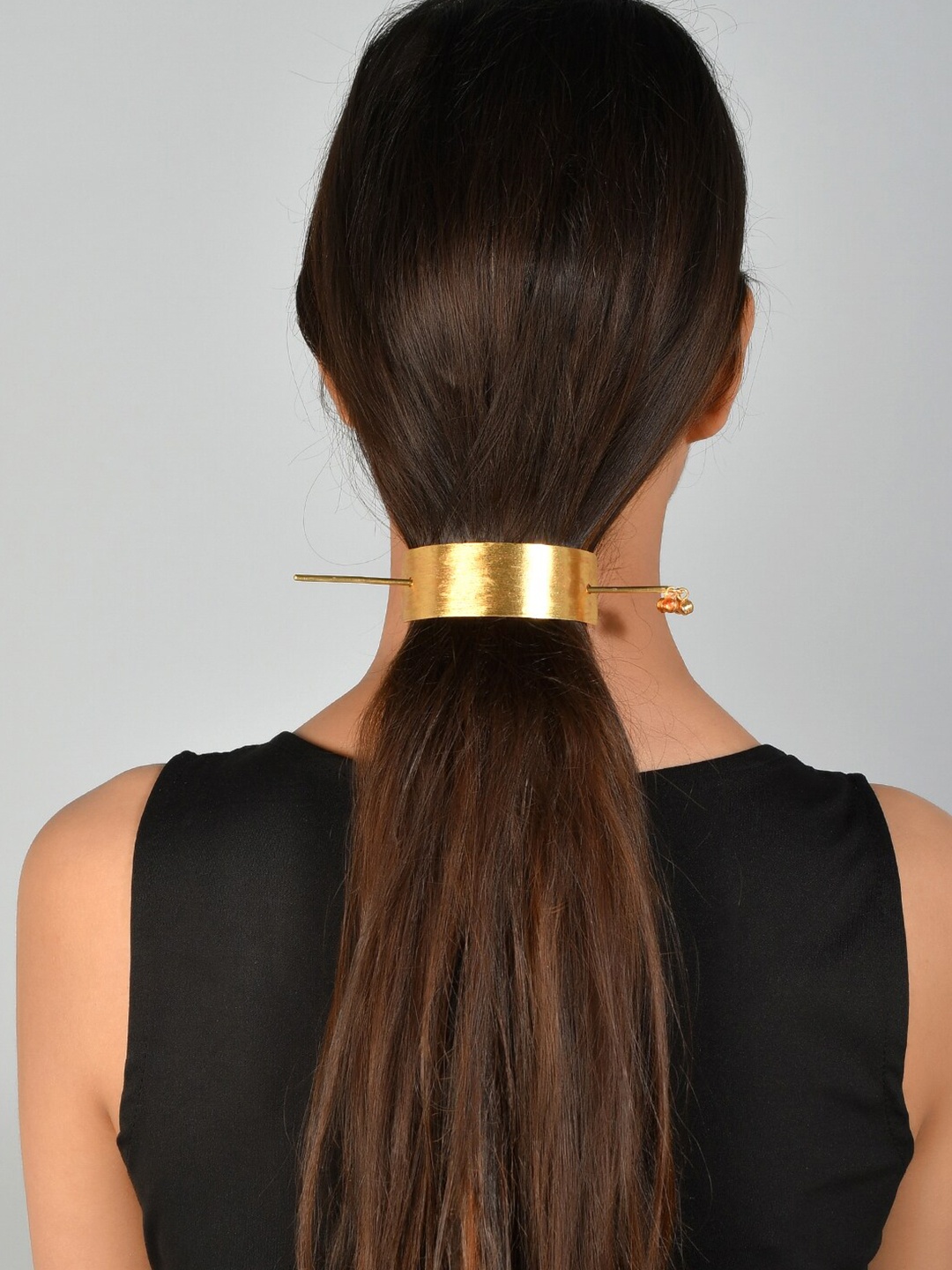 

Silvermerc Designs Women Gold Plated Hair Stick Accessory