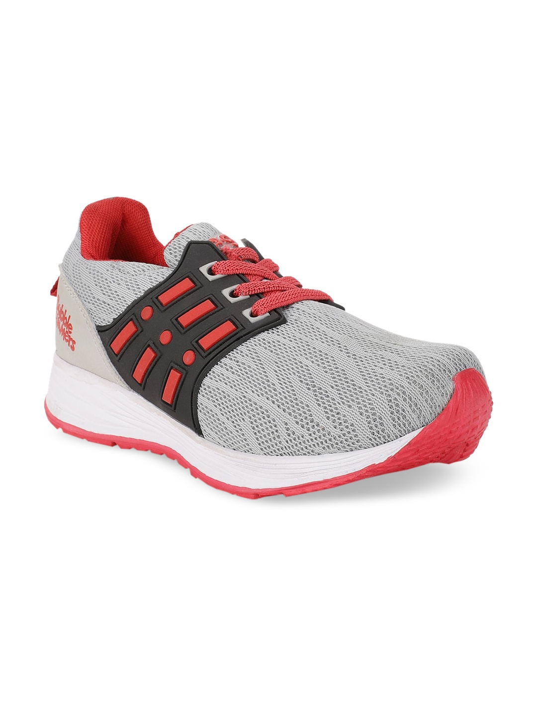 

Bubblegummers Boys Grey Woven Design Sneakers