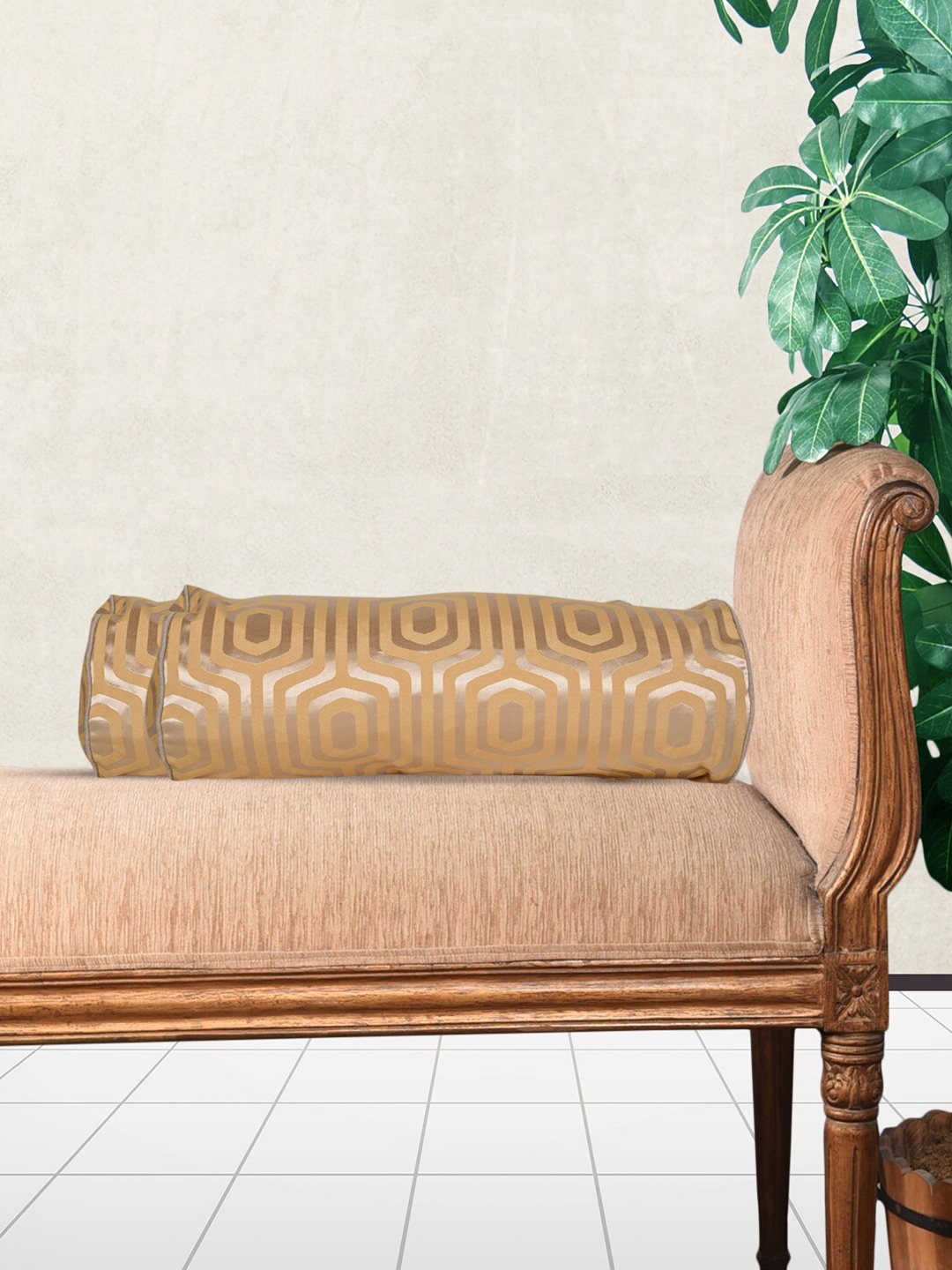 

Home Mustard & Gold-Toned Rectangle Cushion Covers