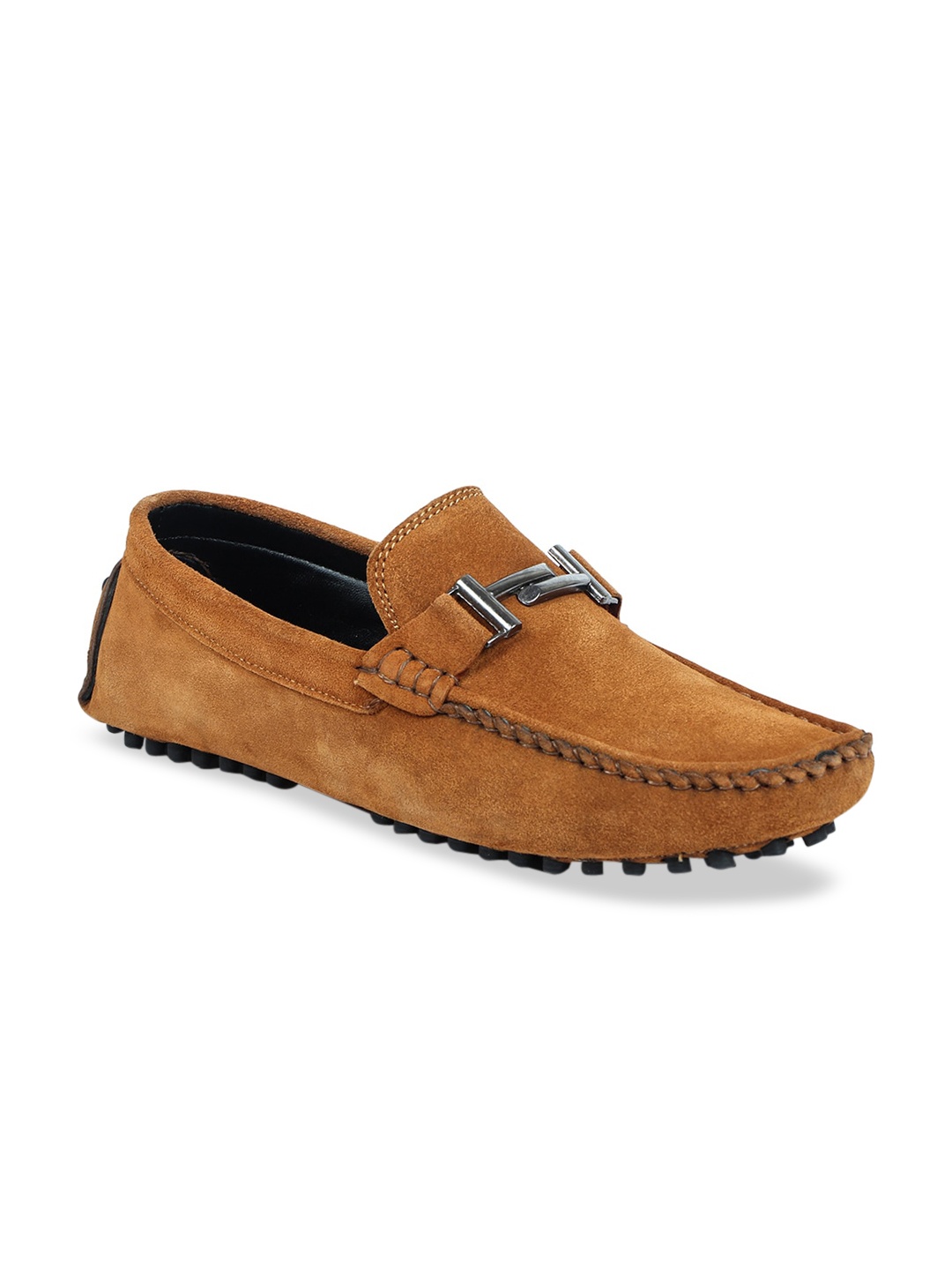 

Provogue Men Tan Suede Leather Driving Shoes