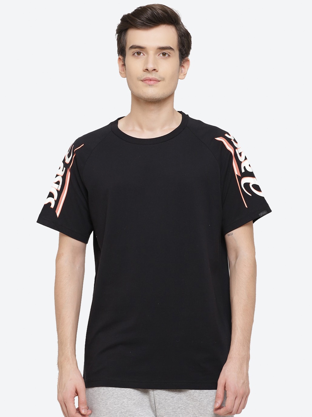 

ASICS Jsy Tape Gpx Ss Men Black Walking T-shirt