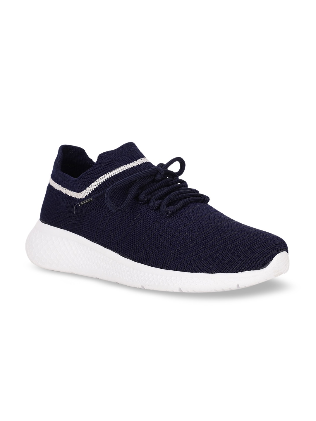 

Bruno Manetti Women Navy Blue Woven Design Sneakers