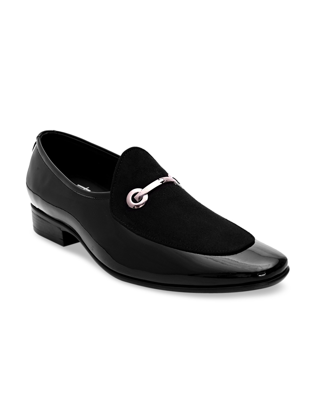 

Hydes N Hues Men Black Solid Formal Loafers