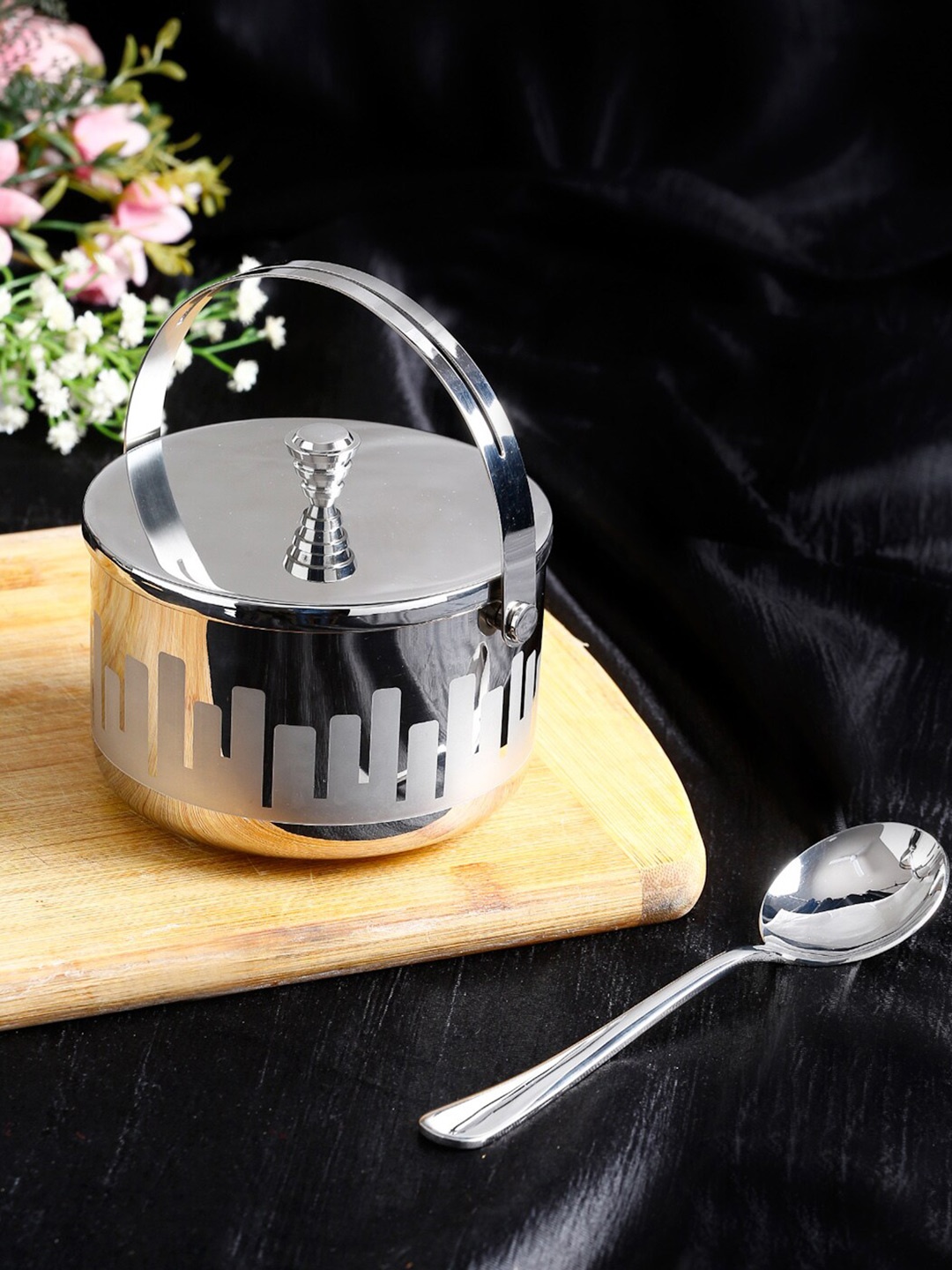 

ARTTDINOX Steel-Toned & 1 Pieces Stainless Steel Soup Bowl With Etching