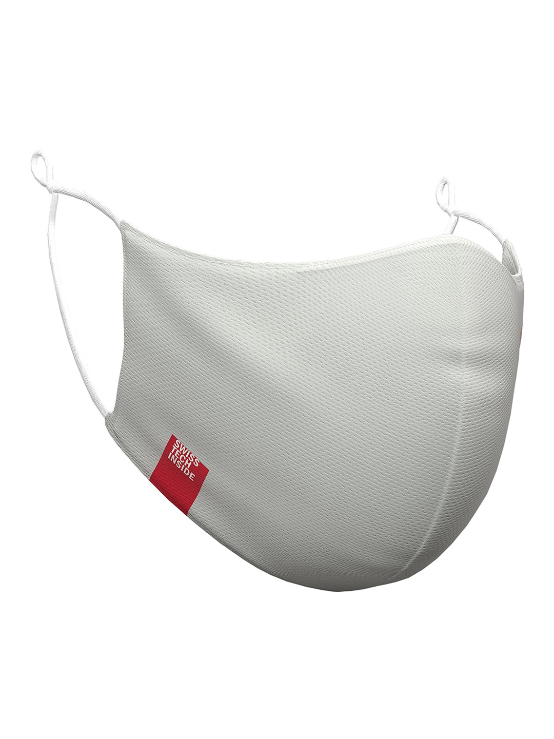 

HEIQ VIROBLOCK Unisex Kids Off-White Solid 4-Ply Hi-Tech Reusable Protective Outdoor Masks