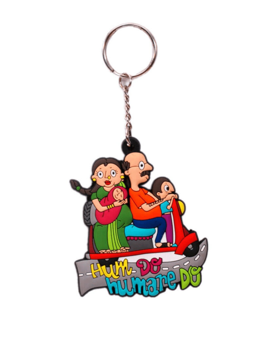 

Chumbak Green & Blue Hum Do Hamare Do Keychain