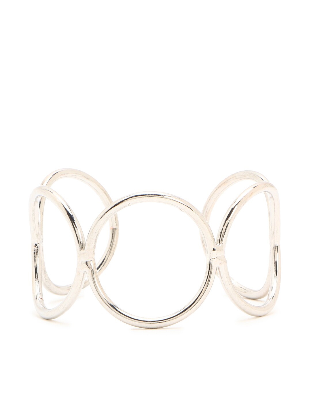 

FOREVER 21 Women Silver Plated Cuff Bracelet