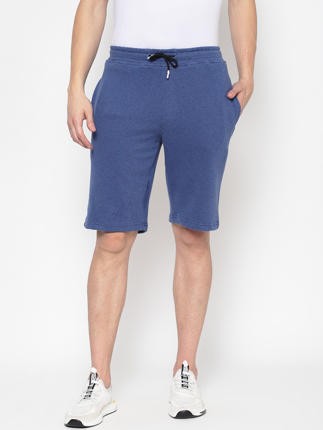 

PAUSE SPORT Men Blue Slim Fit Mid-Rise Regular Shorts