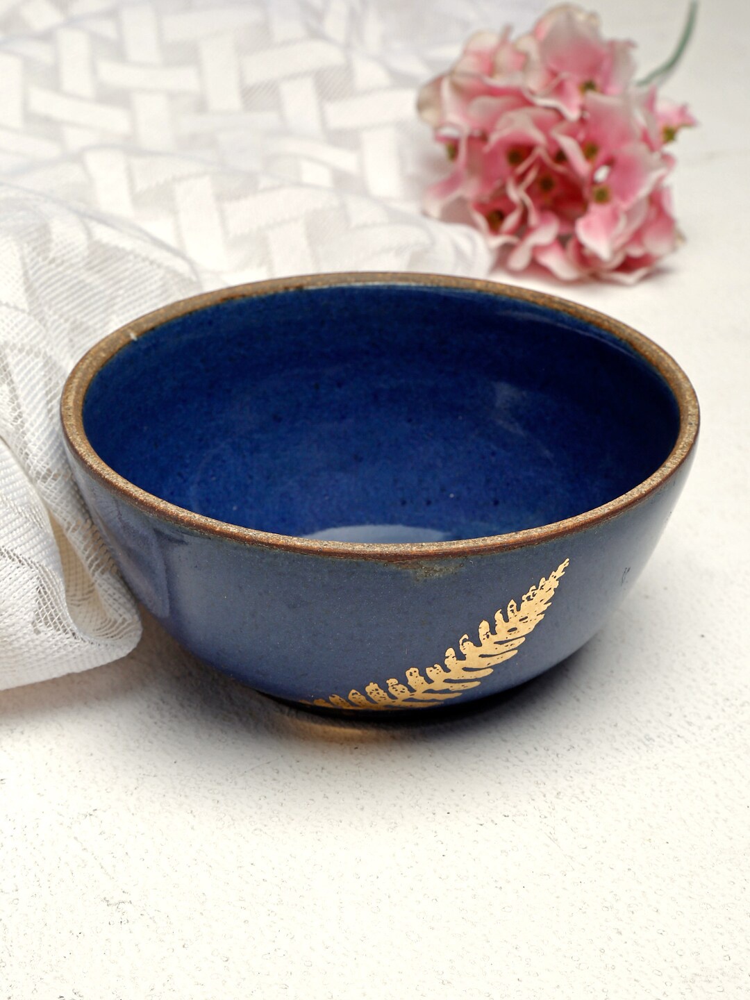

Fabindia Blue & Yellow 1 Pieces Printed Ceramic Glossy Bowls