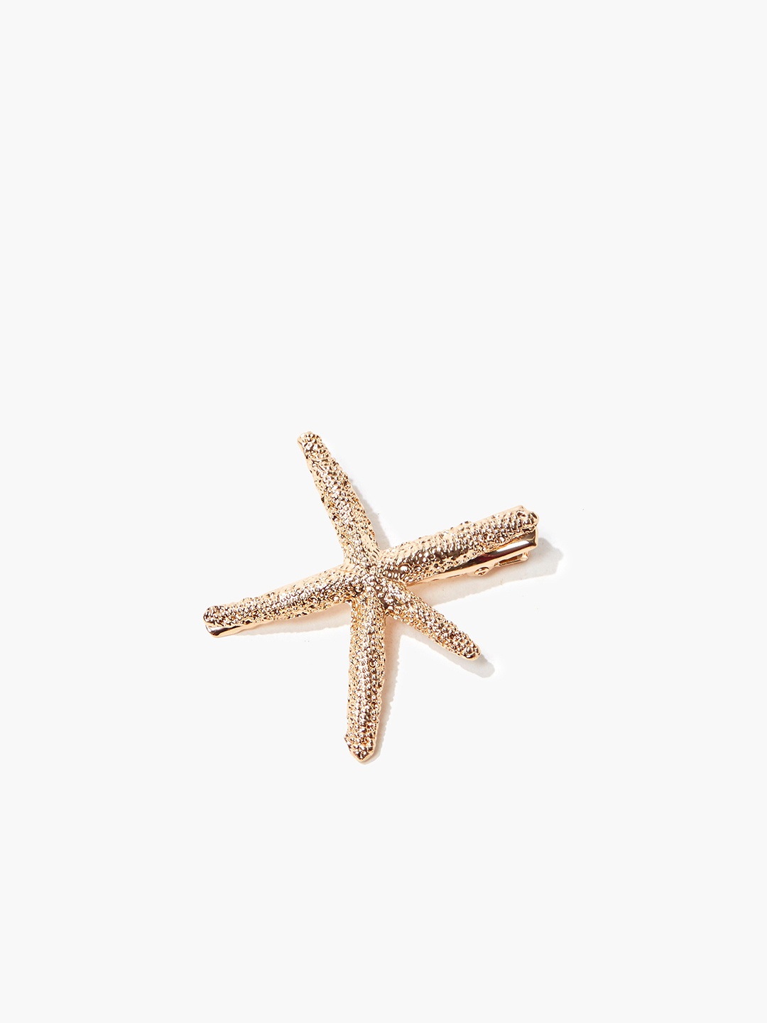 FOREVER 21 Women Gold Alligator Hair Clip
