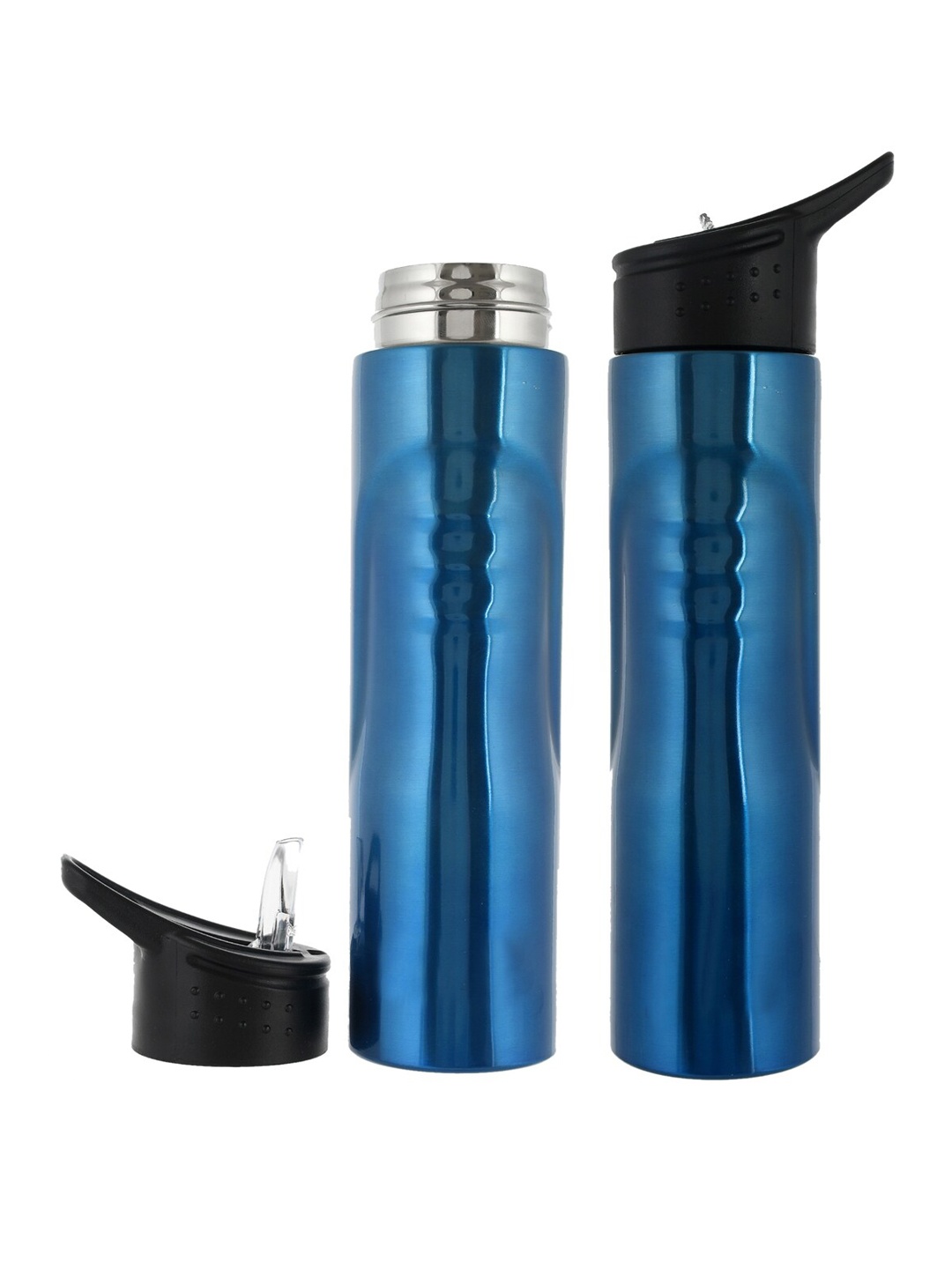 

Kuber Industries Pack Of 2 Blue Stainless Steel Water Bottle