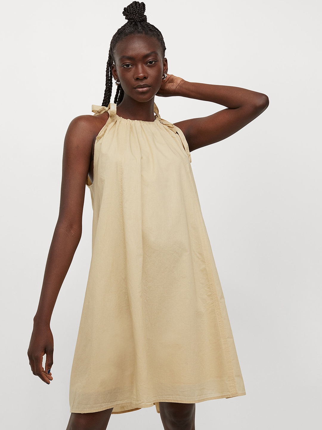 

H&M Women Yellow Sleeveless Dress