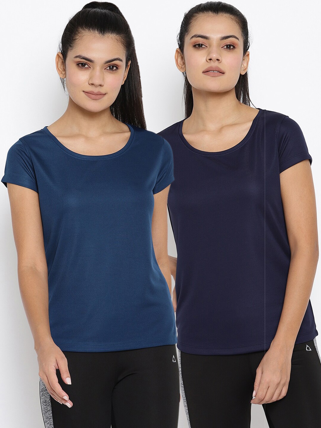 ScoldMe Women Multicoloured Pack Of 2 Slim Fit T-shirt, Multi