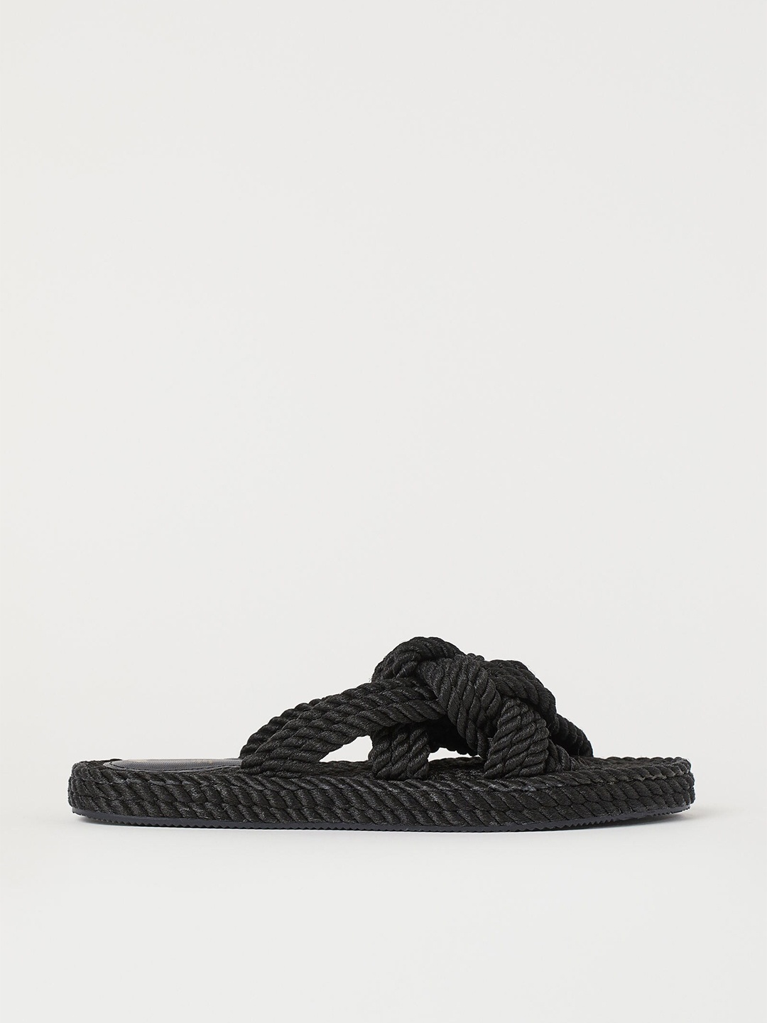 H&M Women Black Slides