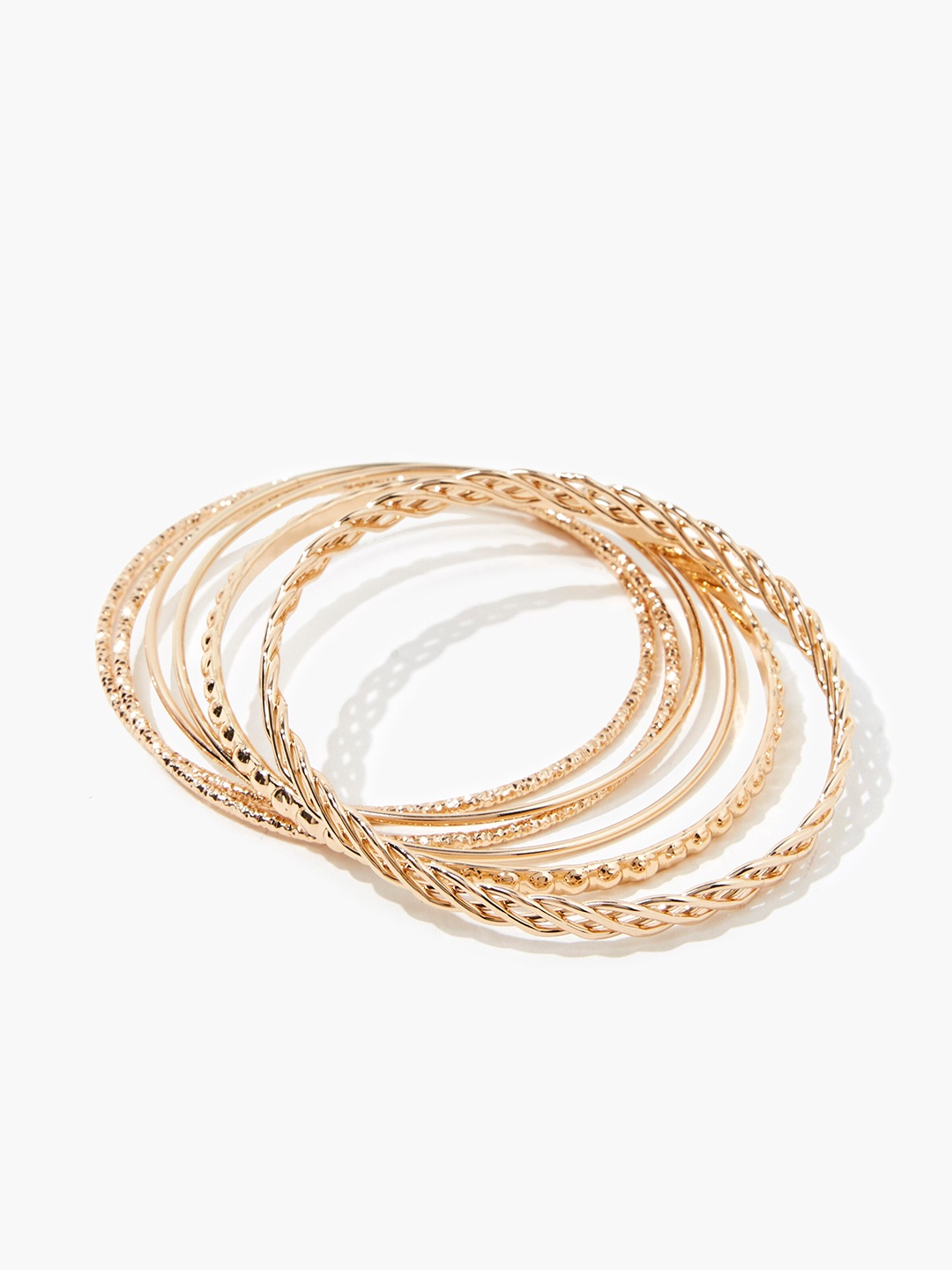 

FOREVER 21 Women 5 Gold Bangle-Style Bracelet