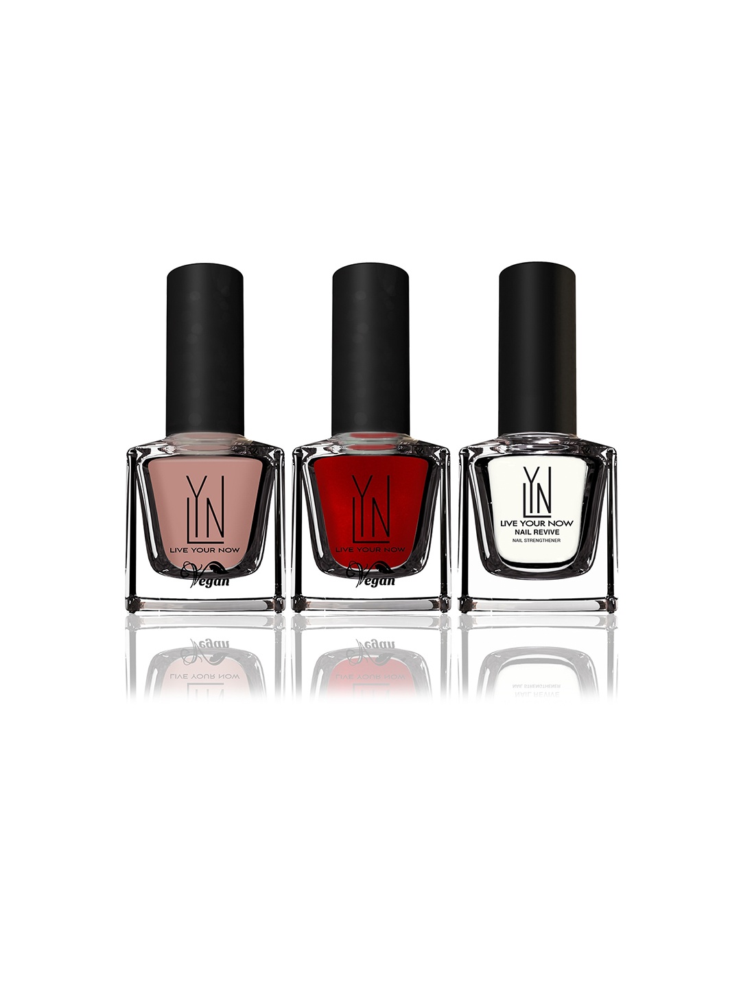 

LYN LIVE YOUR NOW Long Lasting Fast Dry Fast Dry Non Toxic Nail Revive Fast Dry Non Toxic Nail Polish Combo 8 ml, Brown