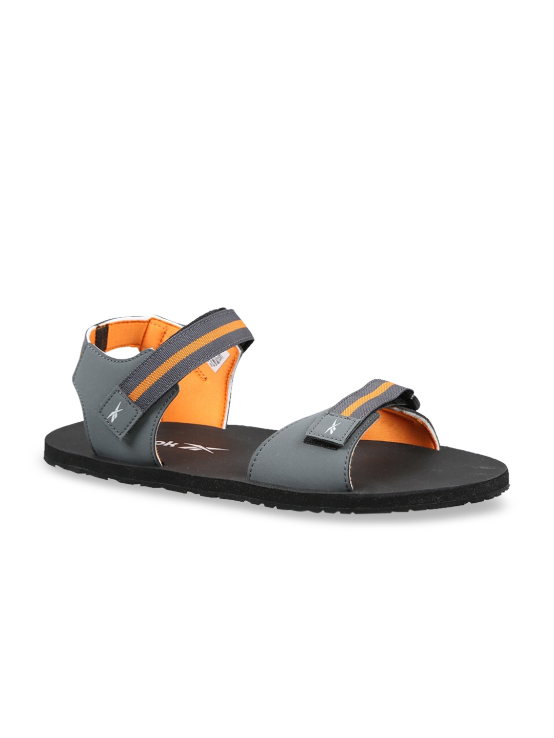 

Reebok Men Grey & Orange Colourblocked EPIC Sandals