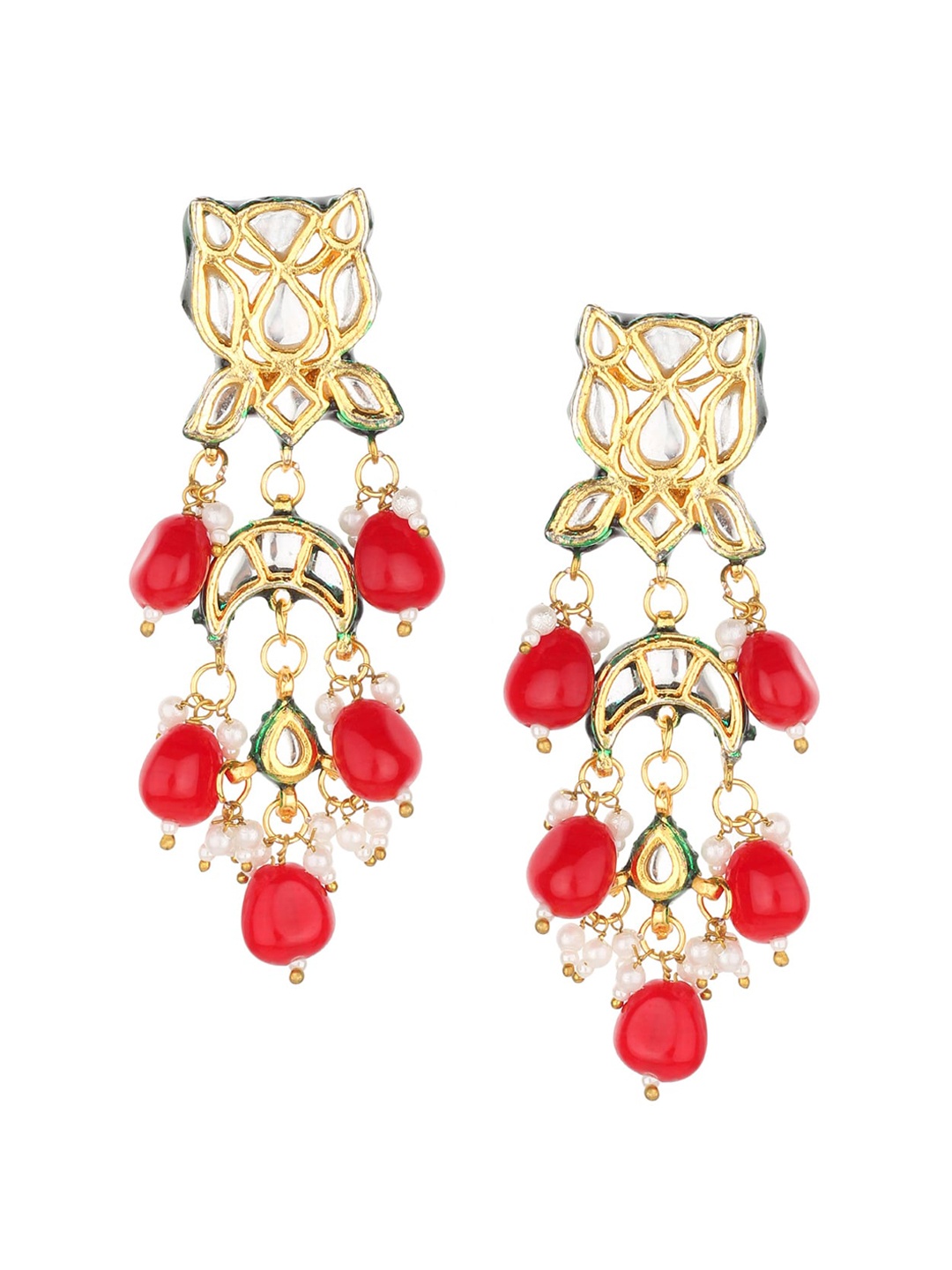 

Runjhun Gold Contemporary Drop Earrings