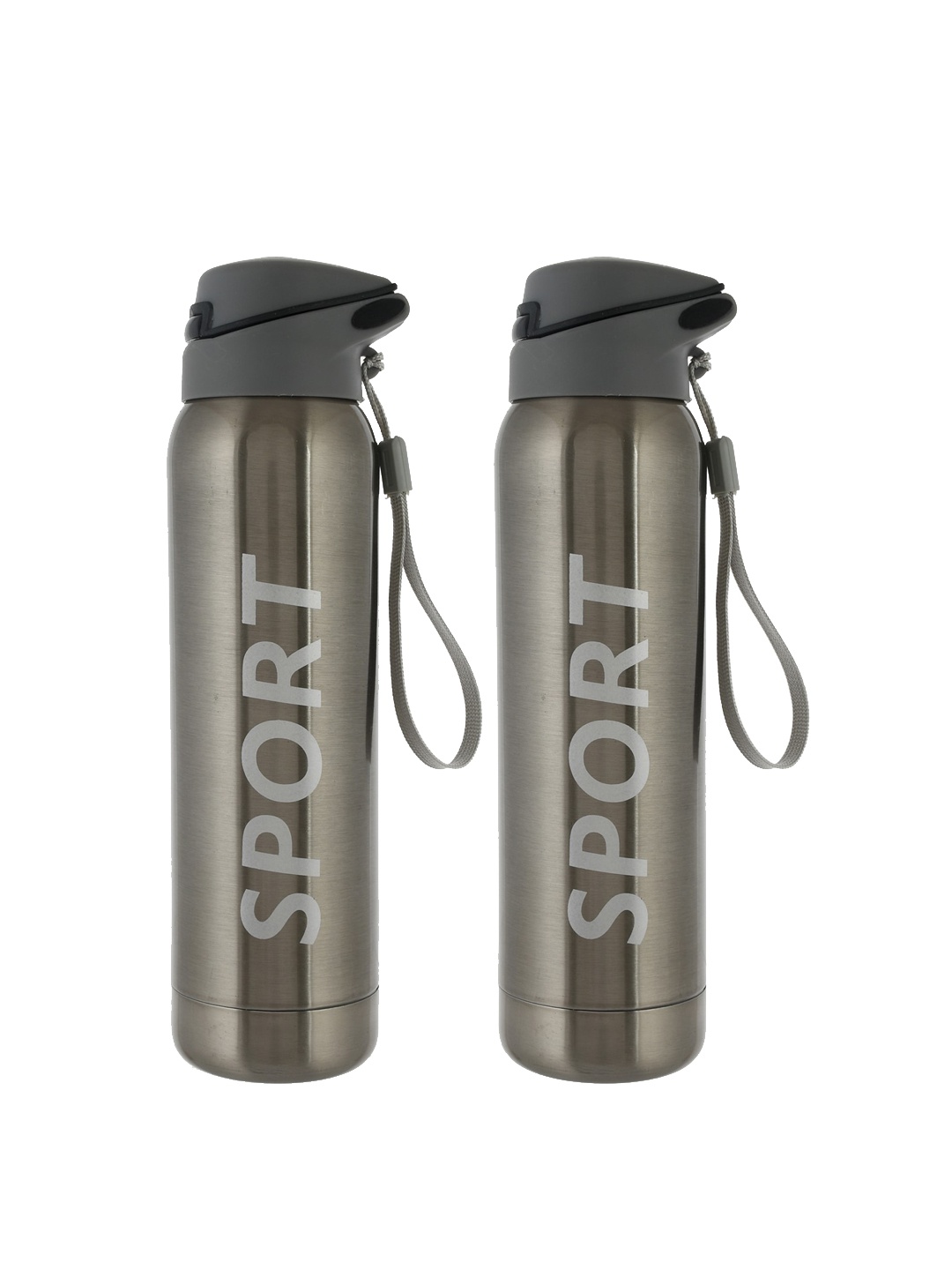 

Kuber Industries Set Of 2 Silver-Toned & Grey Printed Vacuum Insulated Bottle 500 ml