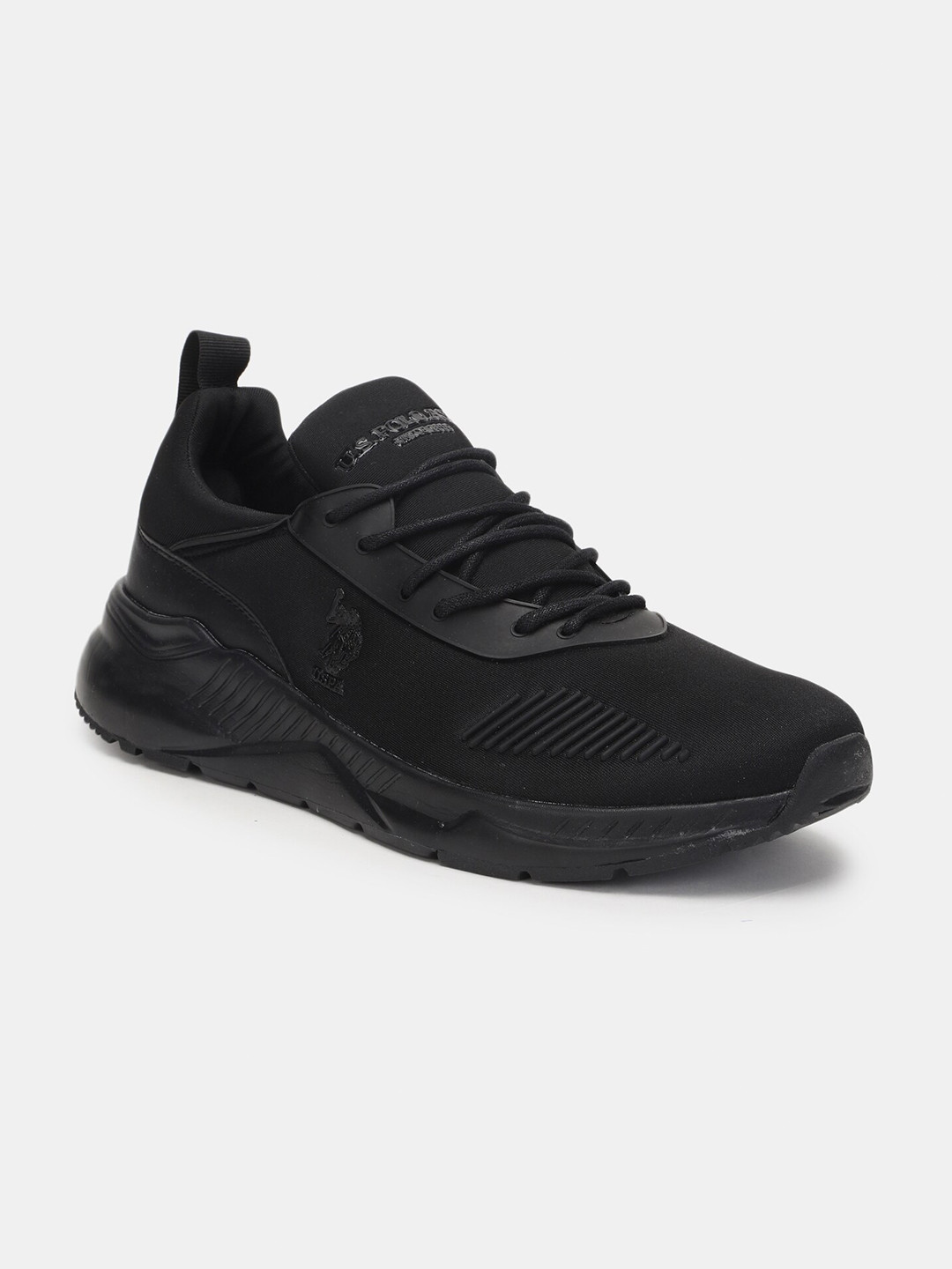 

U S Polo Assn Men Black Walking Shoes