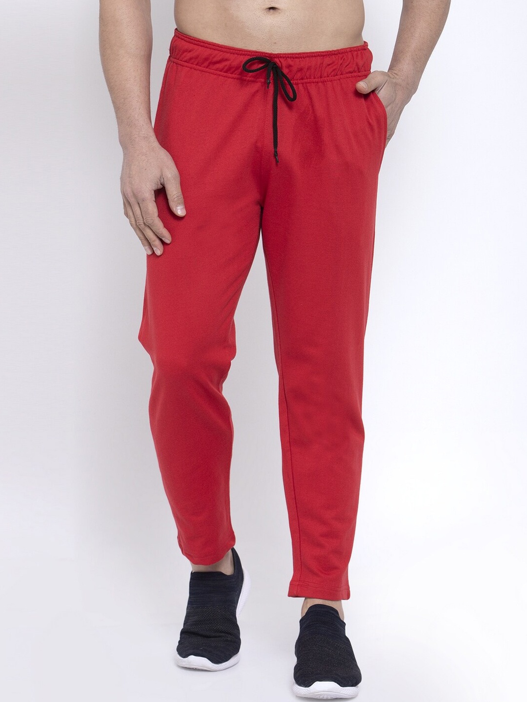 

NEUDIS Men Red Joggers Trousers