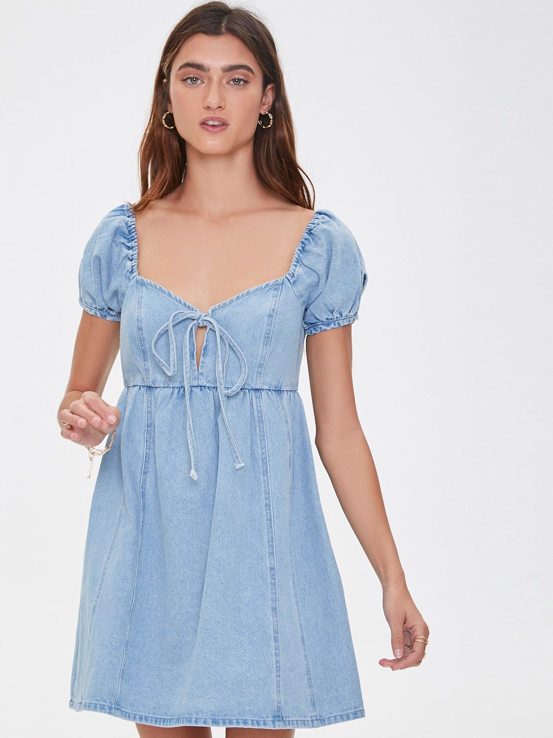 

FOREVER 21 Blue A-Line Dress