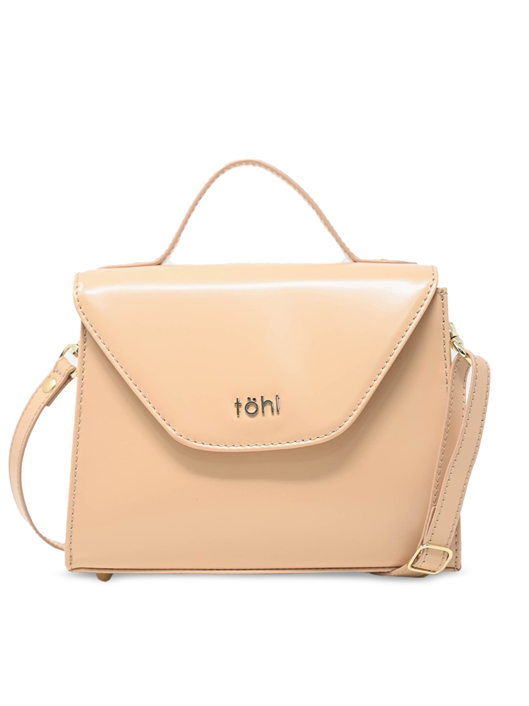

tohl Nude-Coloured Leather Shopper Satchel