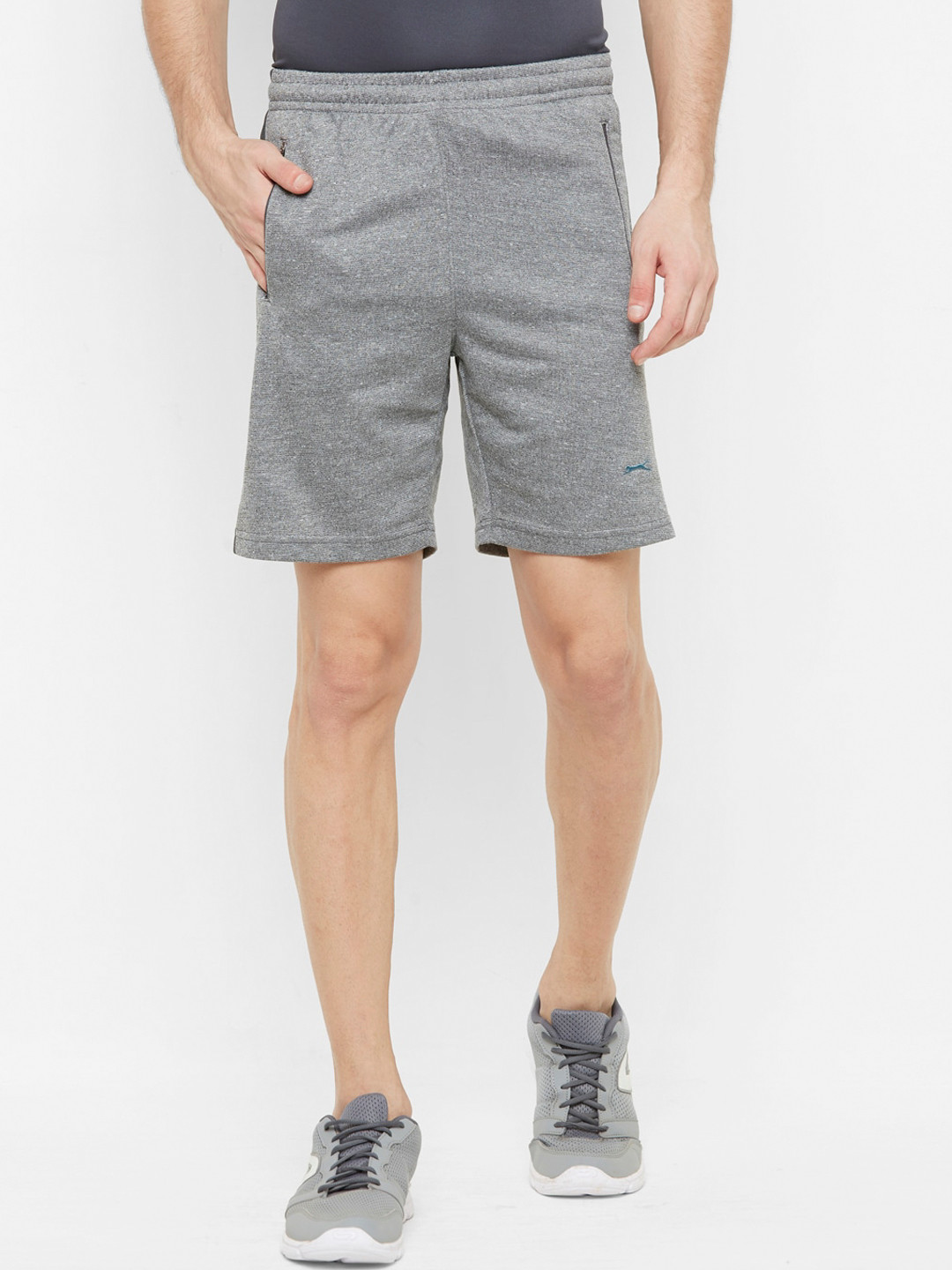 

Black Panther Men Grey Mid-Rise Sports Shorts
