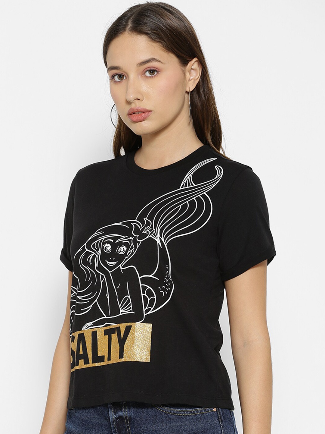 

FOREVER 21 Black Regular Top