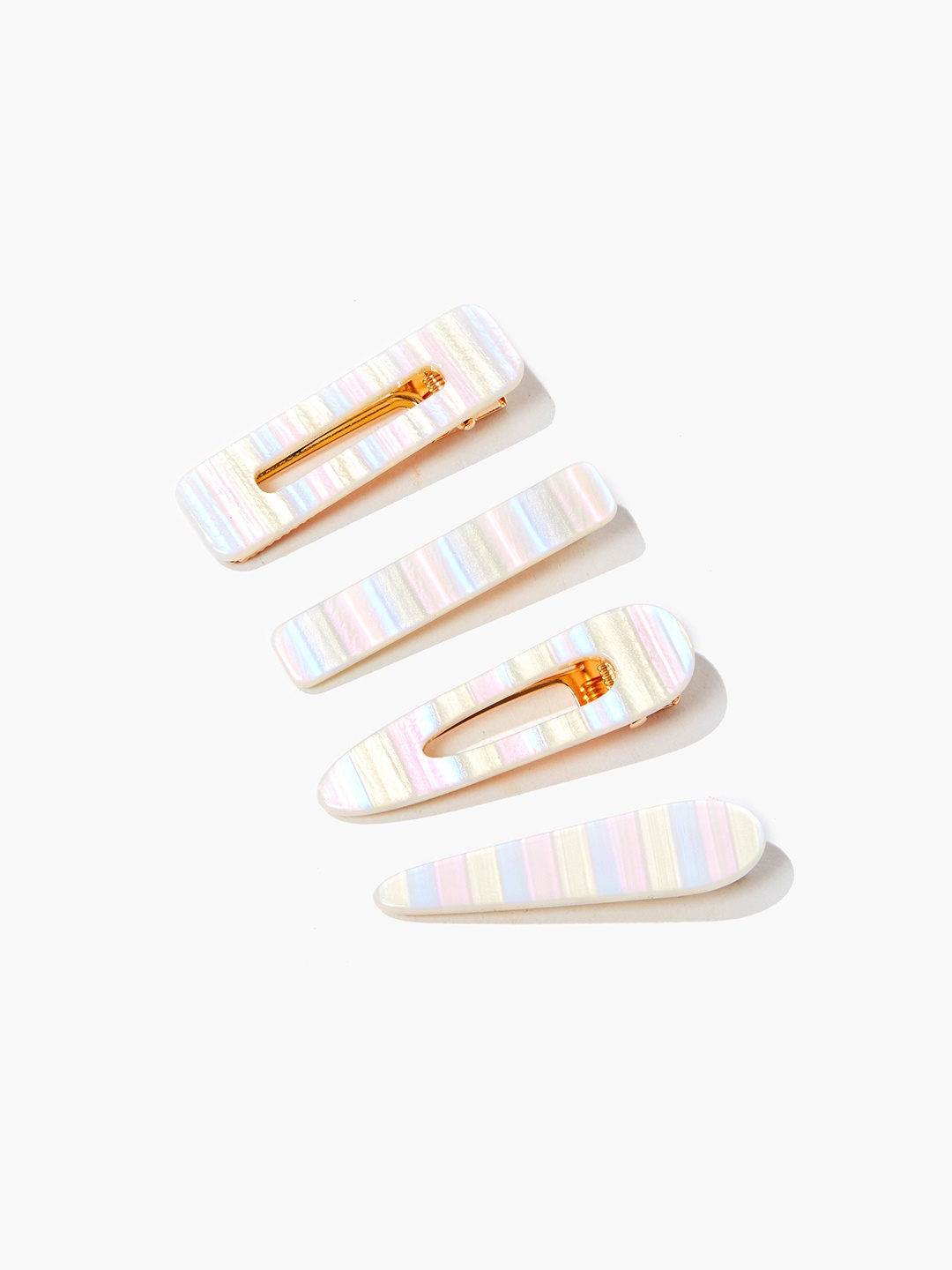 

FOREVER 21 Set of 4 Women Multi Tic Tac Hair Clip