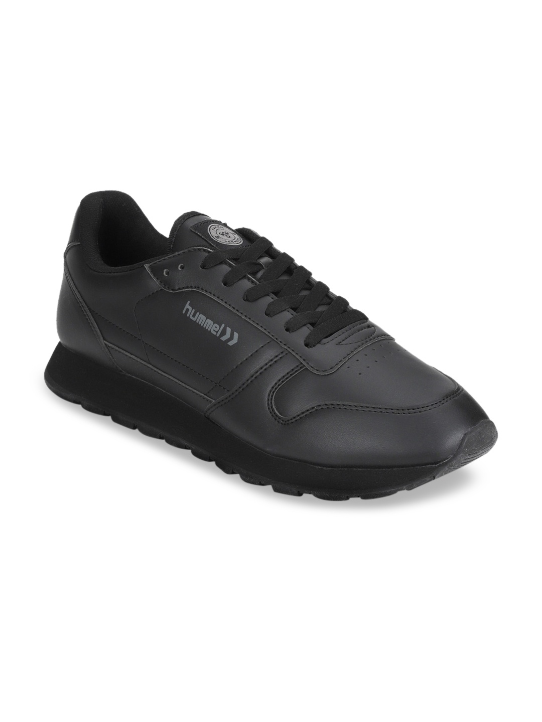 

hummel Unisex Black PU Sneakers