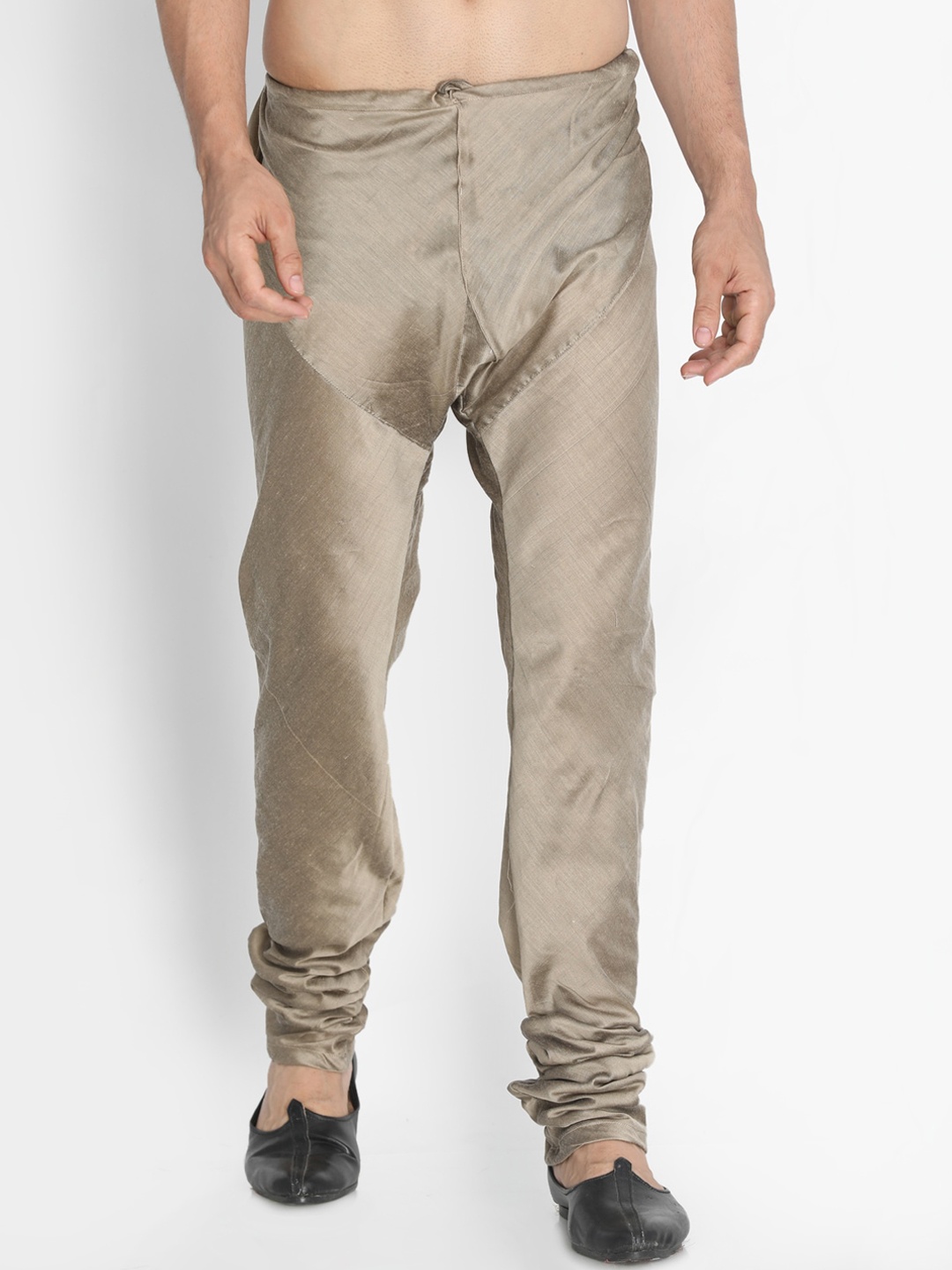 Vastramay Men Beige Churidar, Brown