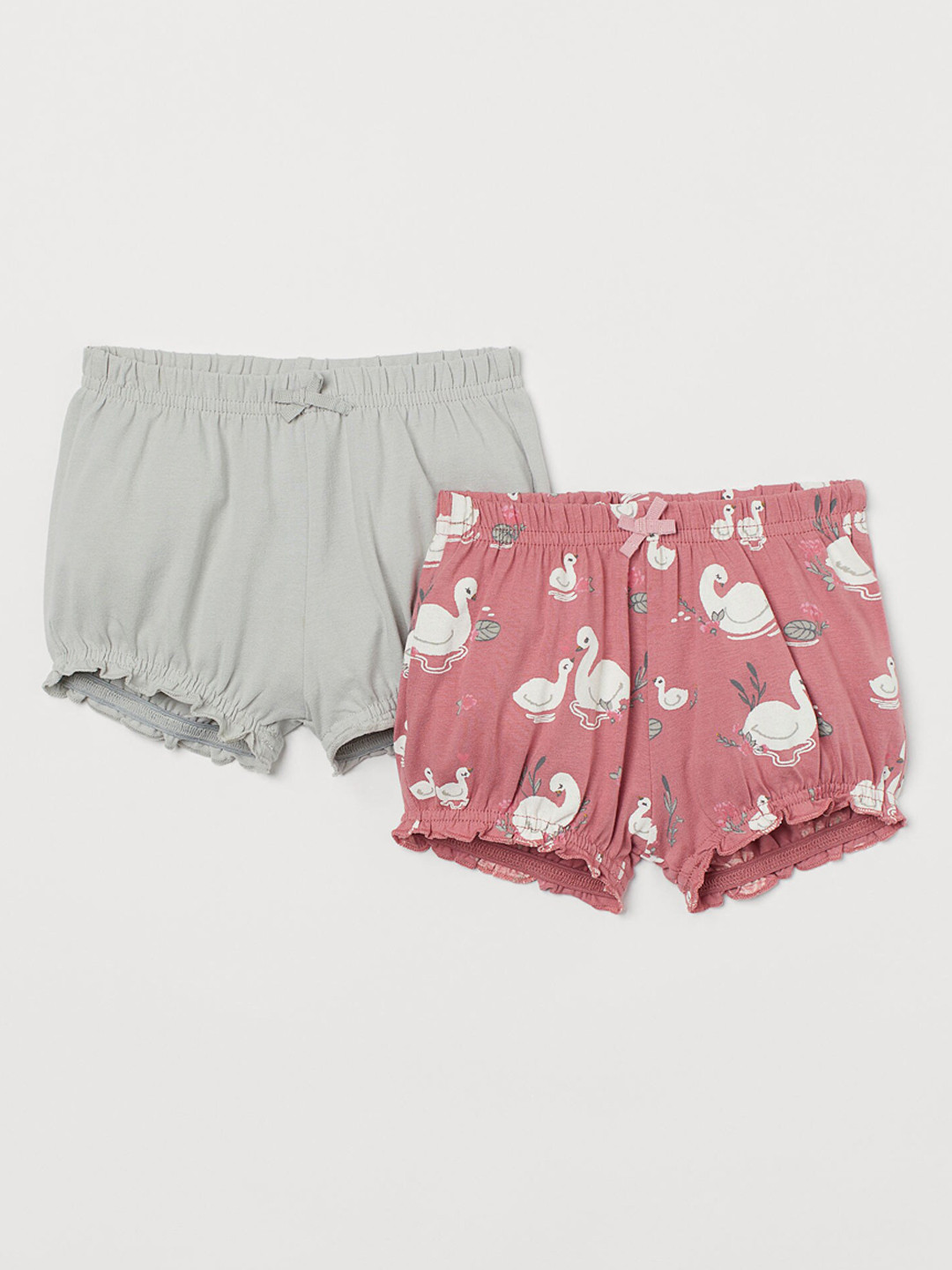 

H&M Girls Green & Pink 2-Pack Puff Pants