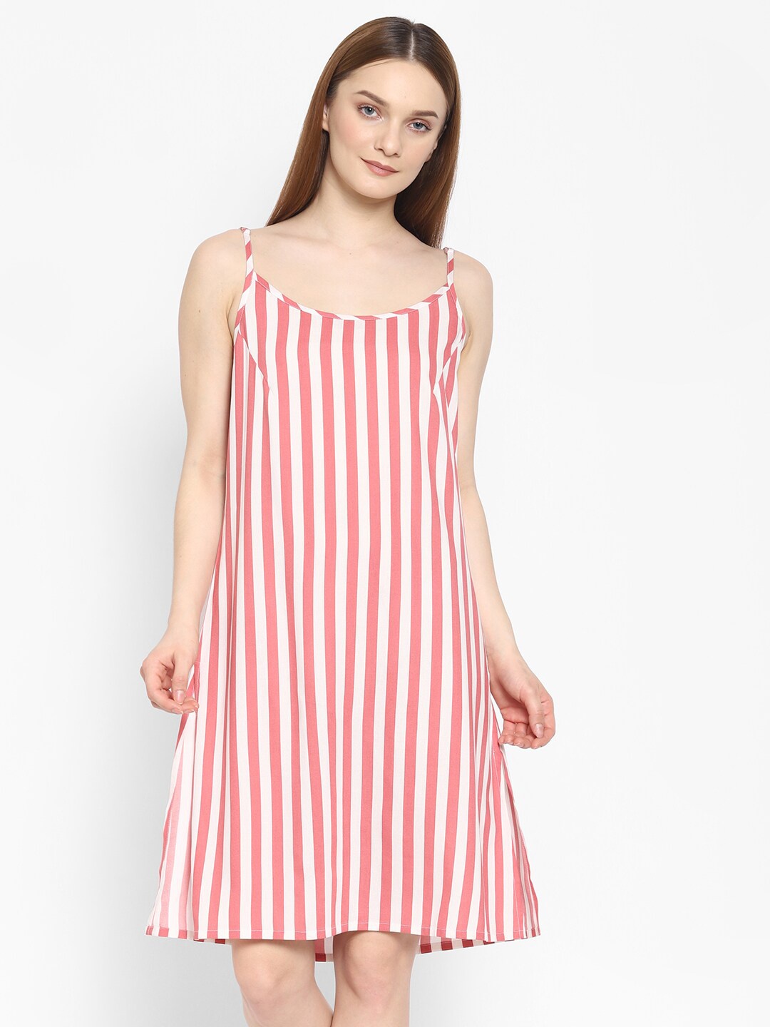 

COASTLAND Pink Striped Nightdress