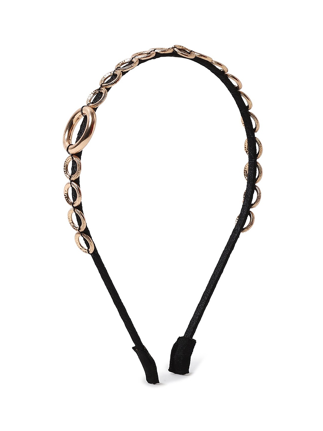 

FOREVER 21 Women Black & Gold-Toned Embellished Hairband