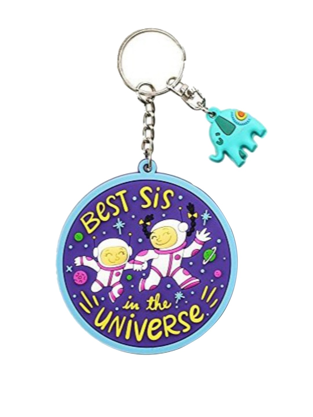 

Chumbak Blue & White Best Sister Keychain