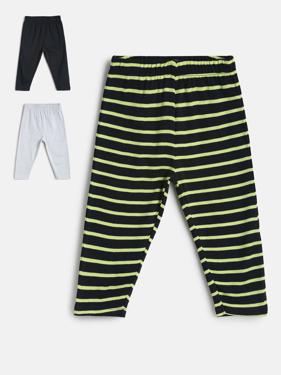 

MINI KLUB Pack of 3 Boys Cotton Pants, Multi