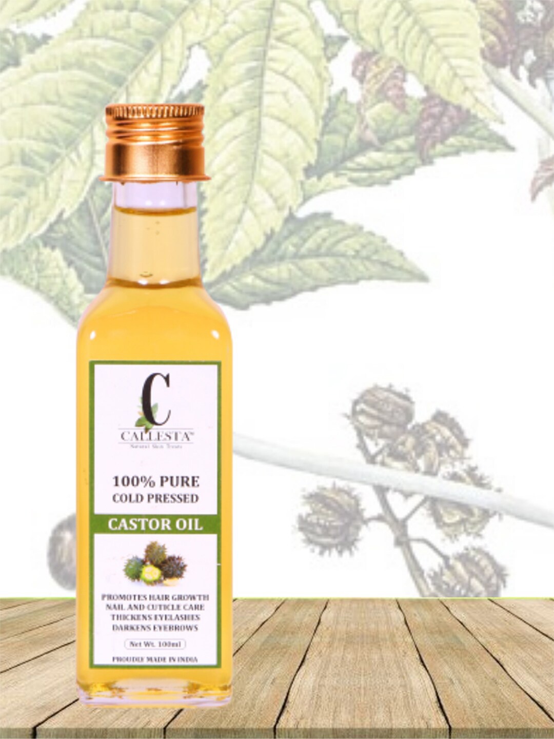 

Callesta Extra Virgin Cold Pressed Castor Oil - 100 ml, Yellow