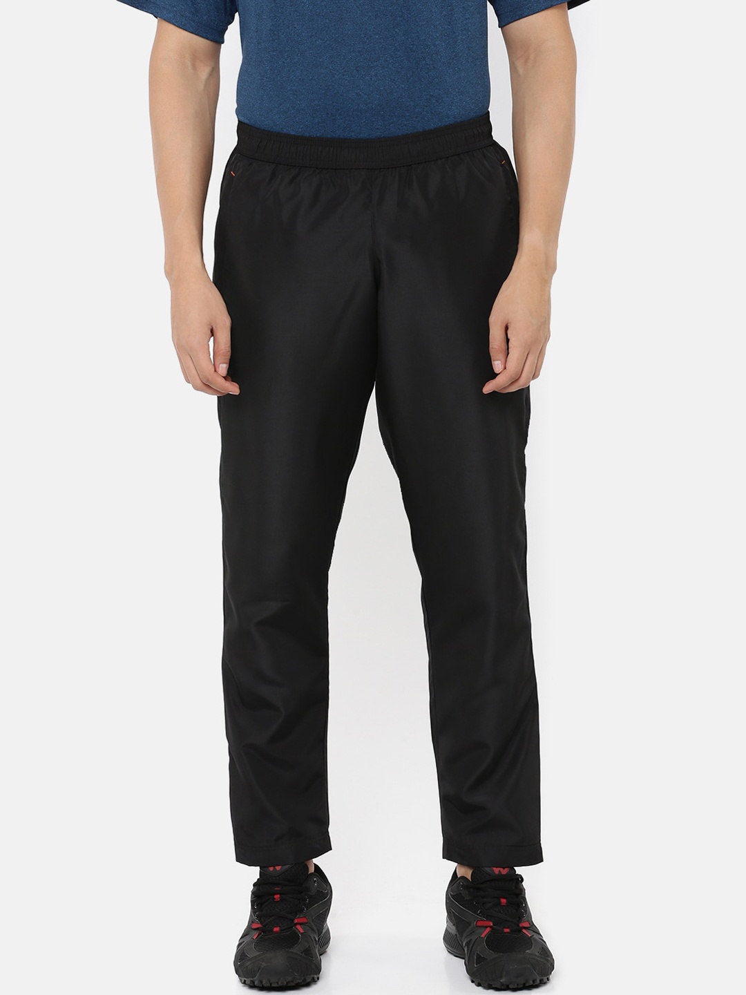 

Wildcraft Men Black Solid Track Pants