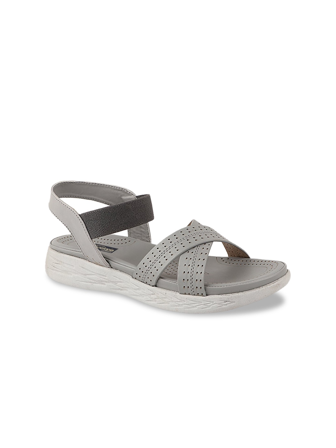 

Shoetopia Women Grey Open Toe Flats