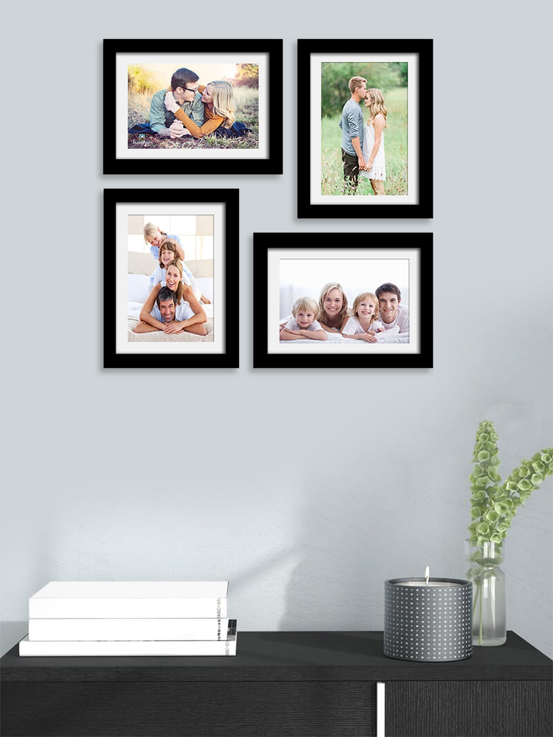

Art Street Set Of 4 Black Photo Frames